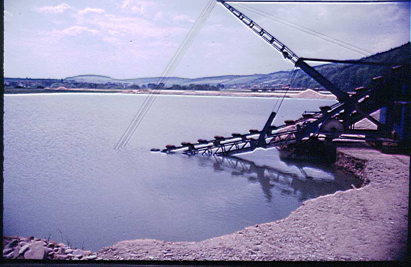 Der Baggersee, als dort noch gebaggert wurde